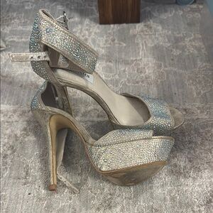 Steve Madden Rhinestone Platform High Heels